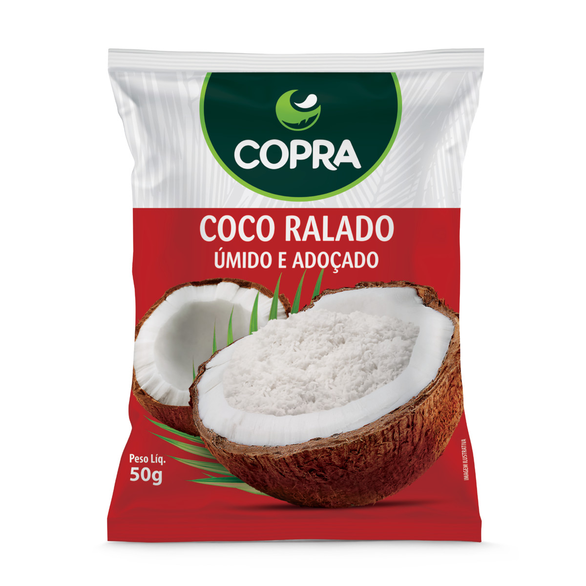 COCO RALADO COPRA 50G UMIDO ADOCADO