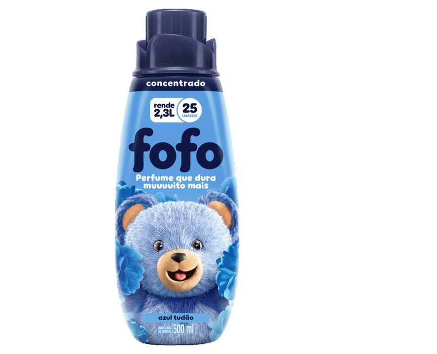 AMACIANTE ROUPAS FOFO CONCENTRADO AZUL 500 ML