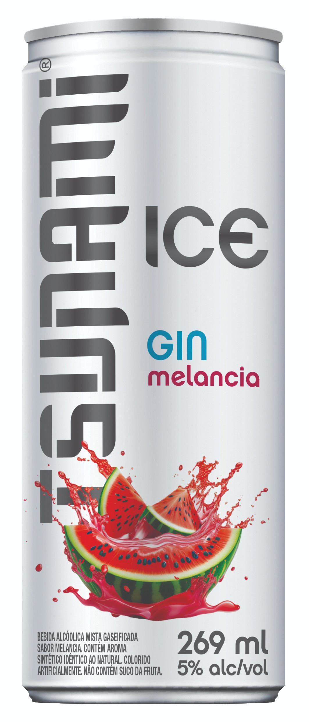 BEBIDA ALCOOLICA MISTA TSUNAMI ICE GIN MELANCIA 269 ML