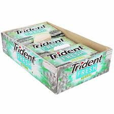 CHICLETE TRIDENT FRESH HERBAL (CAIXA COM 21 UNIDADES )