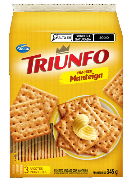 BISC TRIUNFO 345G CRACKER MANTEIGA