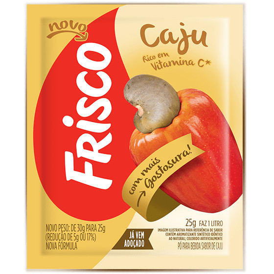 REFRESCO EM PO FRISCO 18G CAJU