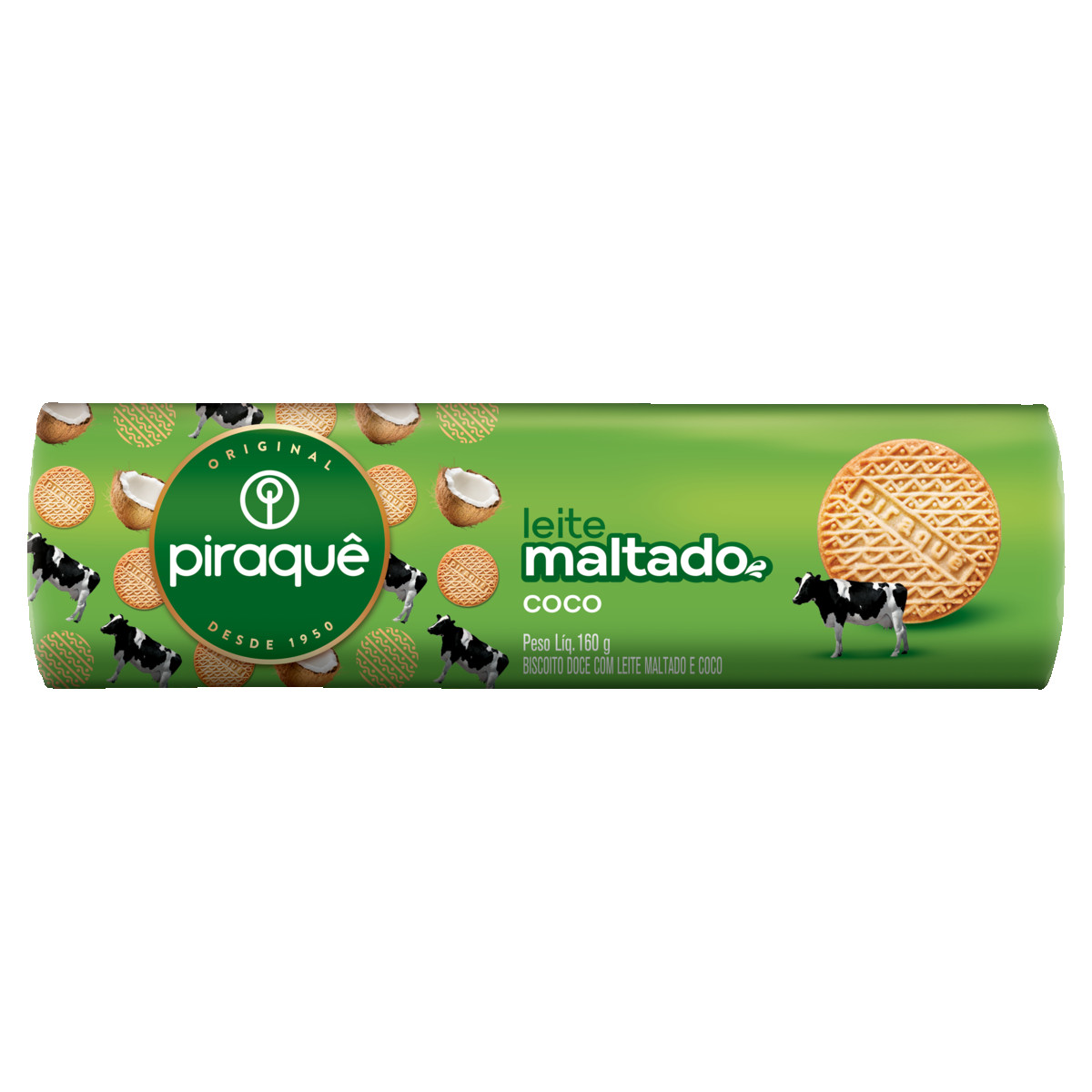 BISC PIRAQUE 132G COCO LEITE MALTADO