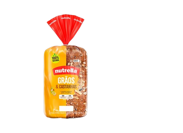 PÃO NUTRELLA GRÃOS E CASTANHAS 450 G