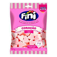 MARSHMALLOW CORACAO MORANGO 250 G FINI