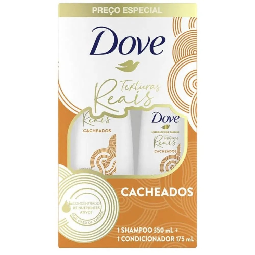 KIT SHAMPOO 350 ML CONDICIONADOR 175 ML DOVE CABELOS CACHEADOS