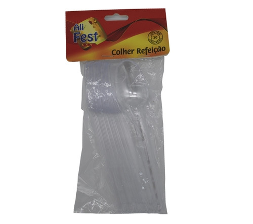 COLHER REFEICAO ALI FEST CRISTAL C/10UN