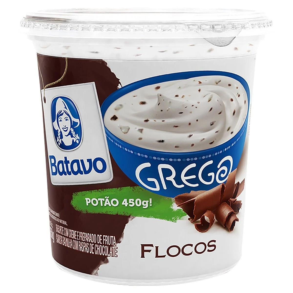 IOGURTE GREGO BATAVO FLOCOS 450 G