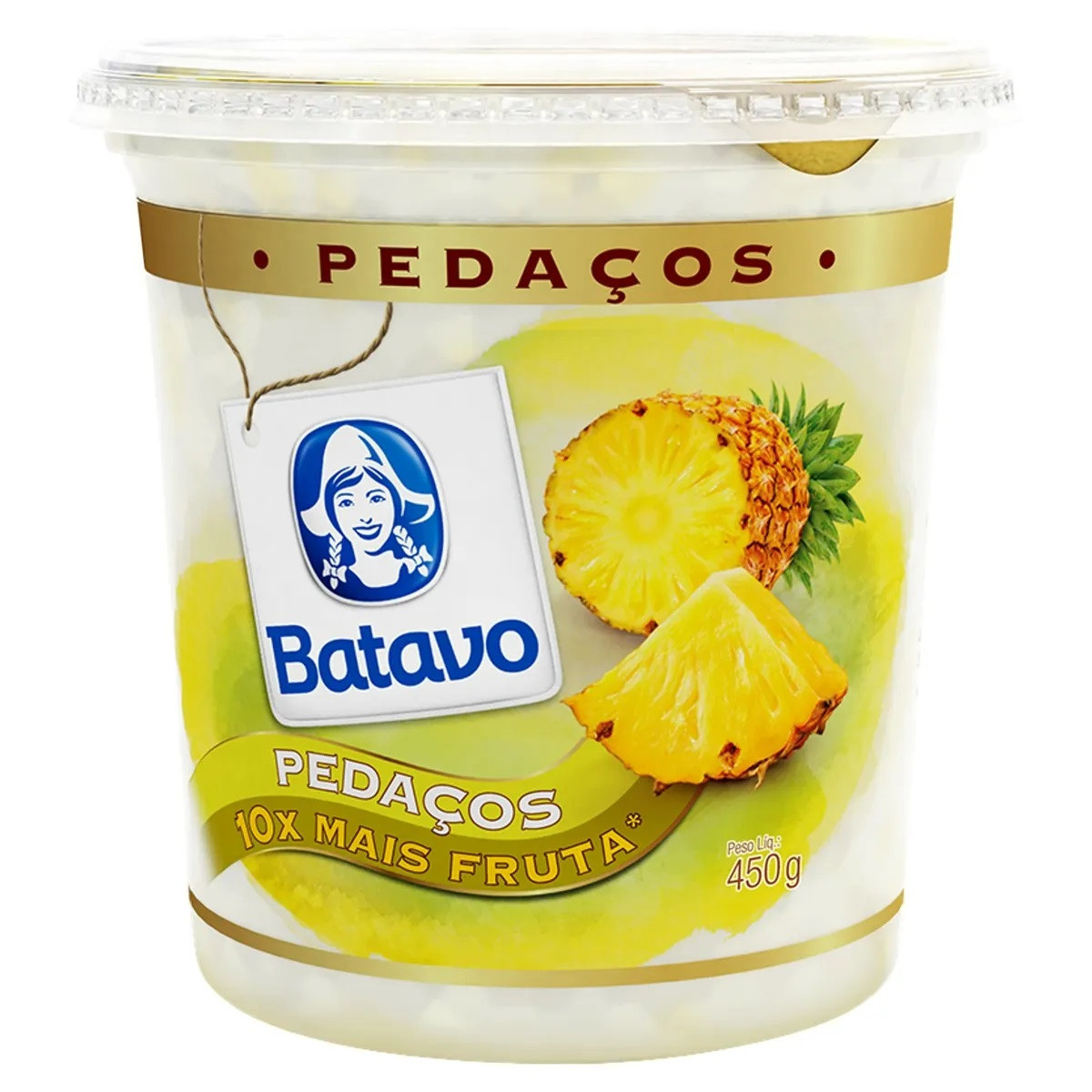 IOGURTE BATAVO PEDAÇOS ABACAXI 450 G