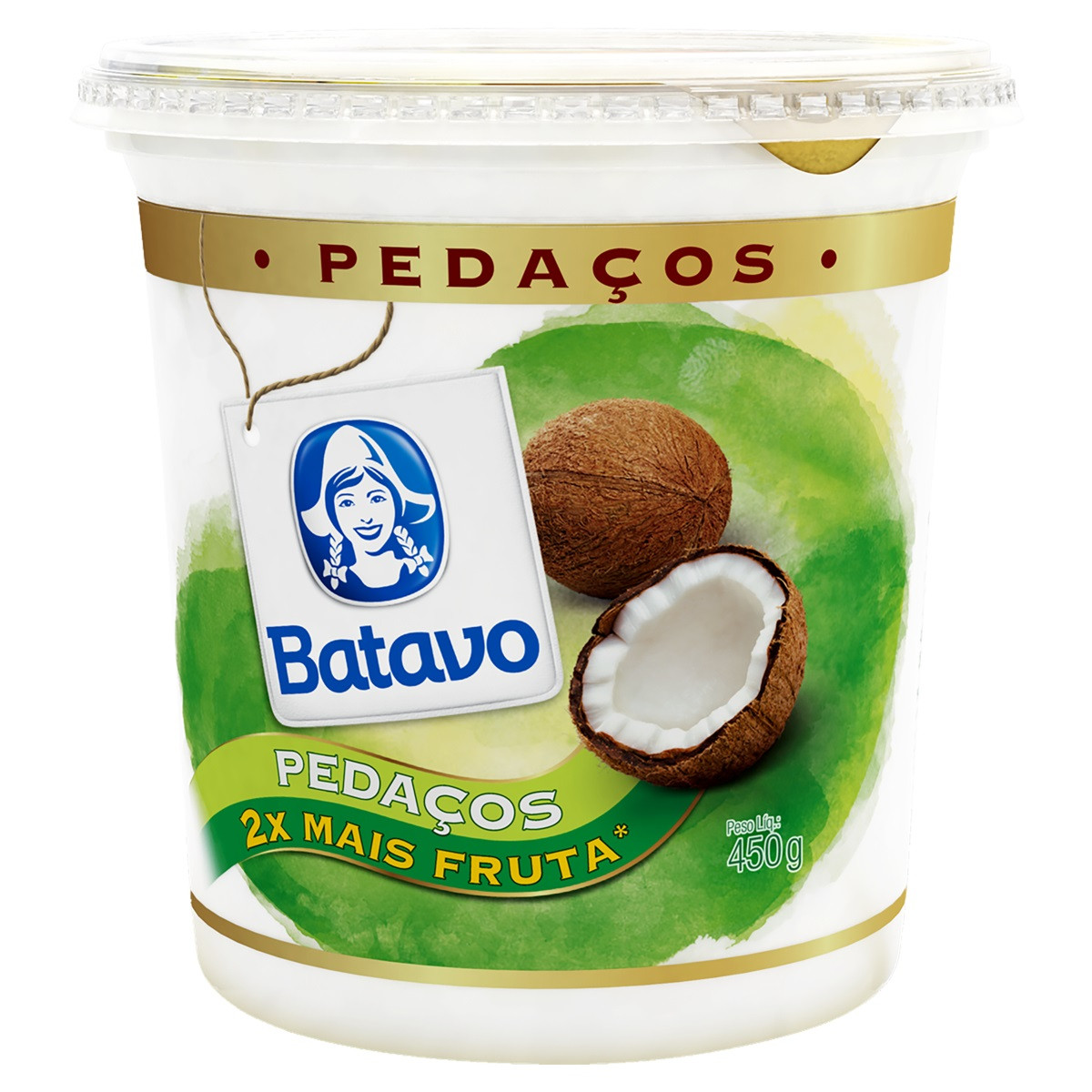 IOGURTE BATAVO PEDAÇOS COCO 450 G