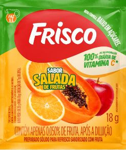 REFRESCO EM PO FRISCO 18g SALADA FRUTAS