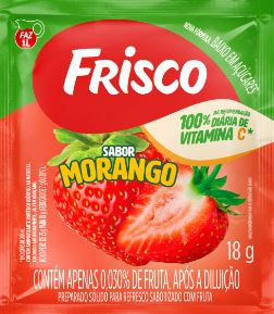 REFRESCO EM PO FRISCO 18g MORANGO