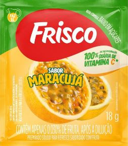 REFRESCO EM PO FRISCO 18g MARACUJA