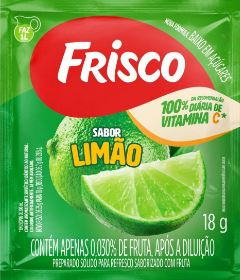 REFRESCO EM PO FRISCO 18g LIMAO