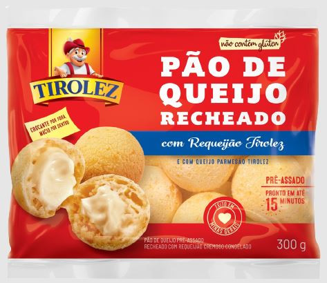 PAO QUEIJO RECHEADO TIROLEZ 300G