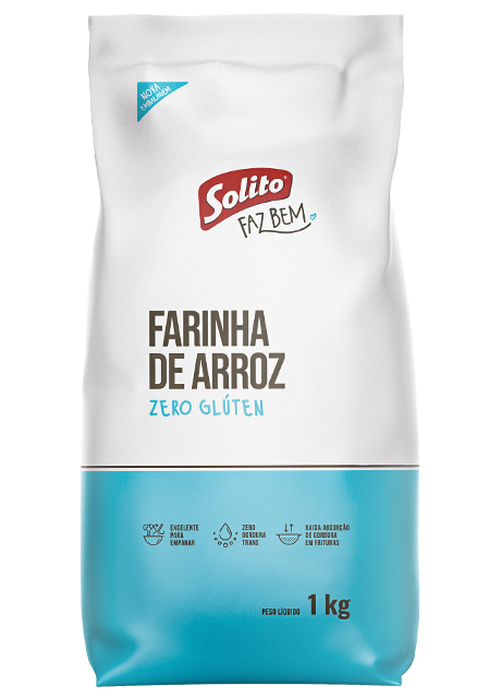 FARINHA DE ARROZ SOLITO 1 KG ZERO GLUTEN