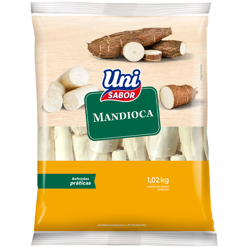 MANDIOCA UNI SABOR CONGELADA 1.02KG