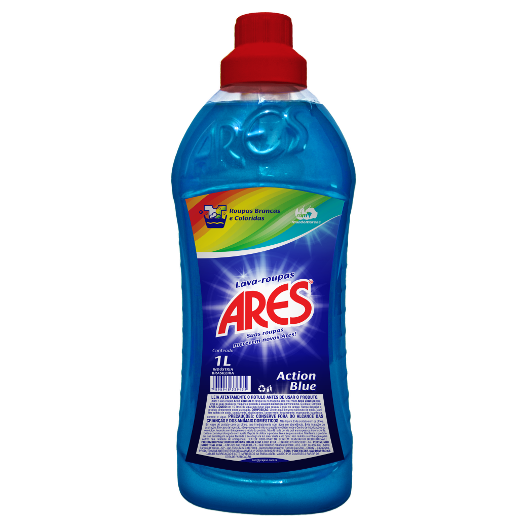 LAVA ROUPAS ARES LIQUIDO ACTION BLUE 1,0 L