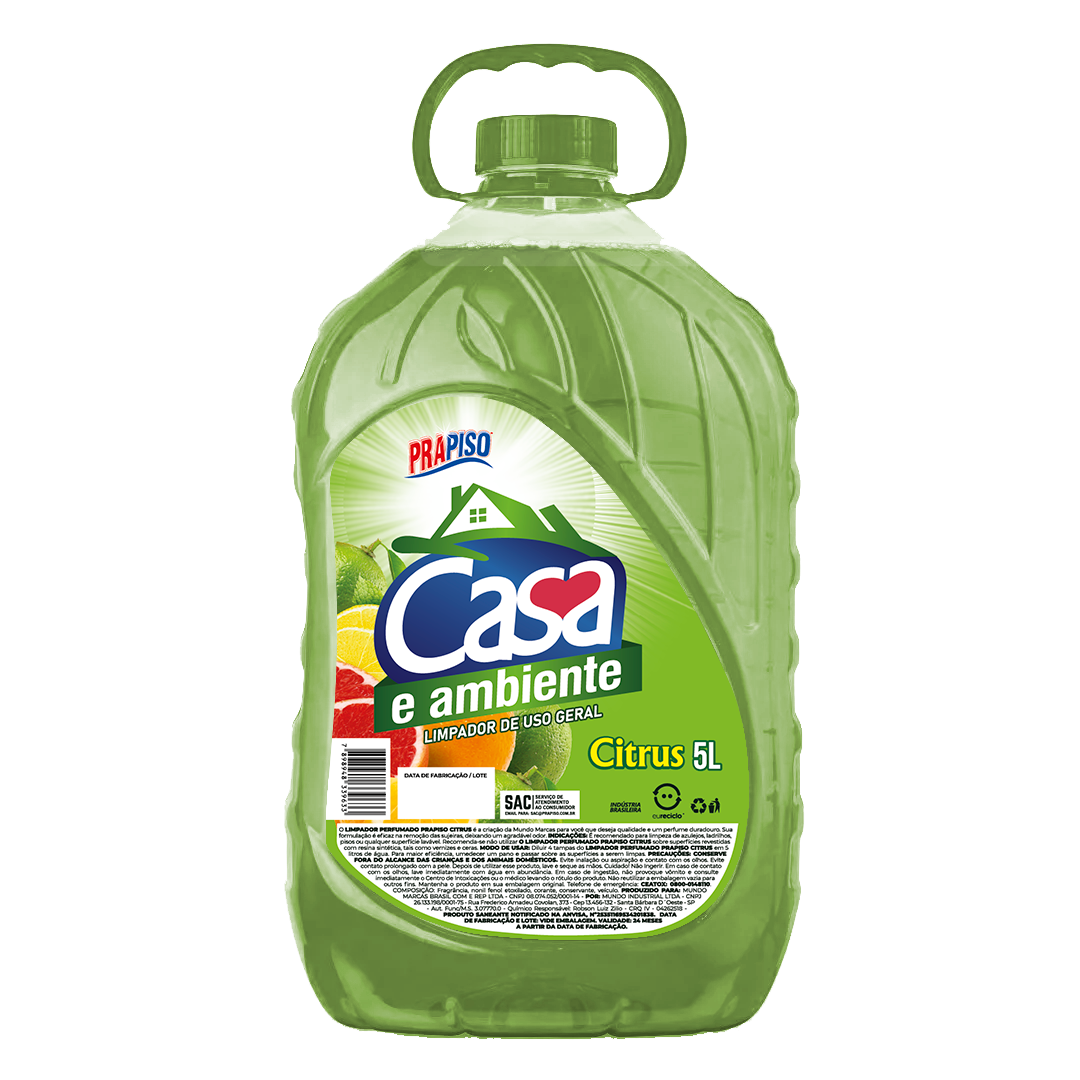 LIMPADOR CASA & AMBIENTE CITRUS 5,0 L