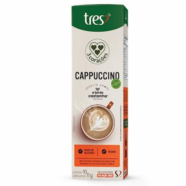 CAPSULA TRES CAPPUCCINO VEGETAL 11G C/10