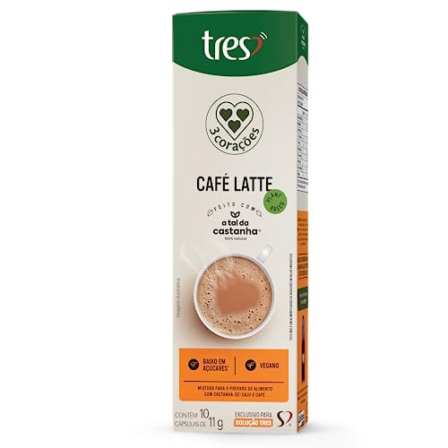 CAPSULA TRES CAFE C/LEITE VEG.11G C/10