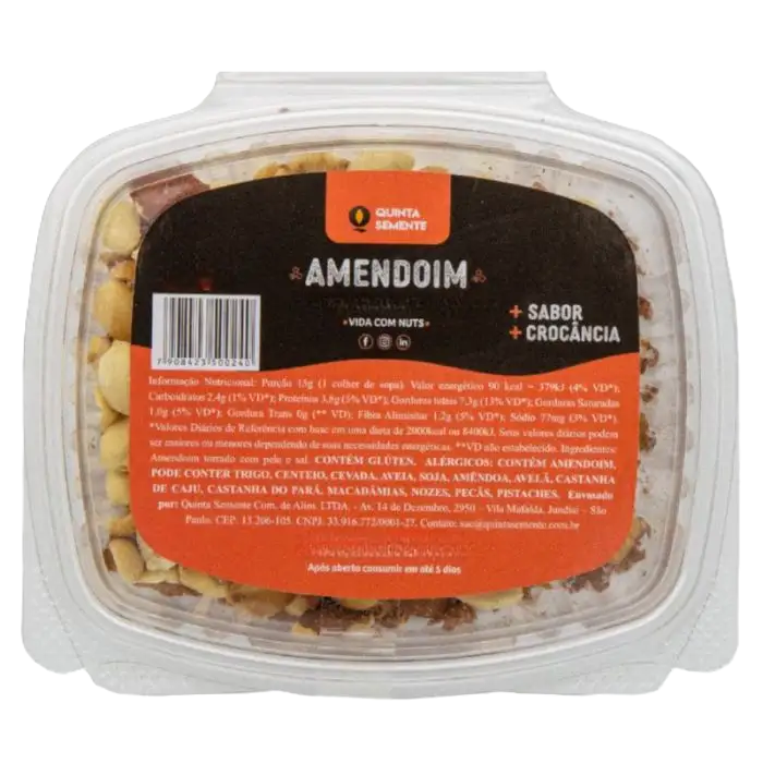 AMENDOIM QUINTA SEMENTE 120G CROCANTE NA