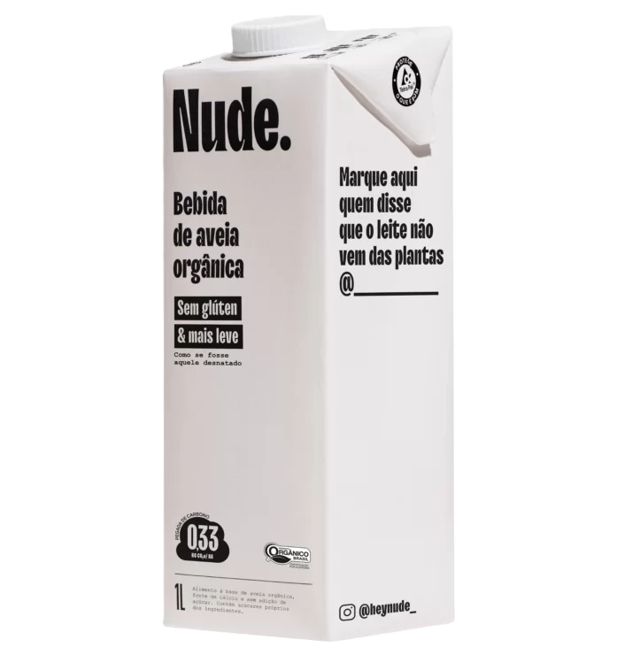 BEBIDA AVEIA ORGANICA SEM GLUT NUDE 1L