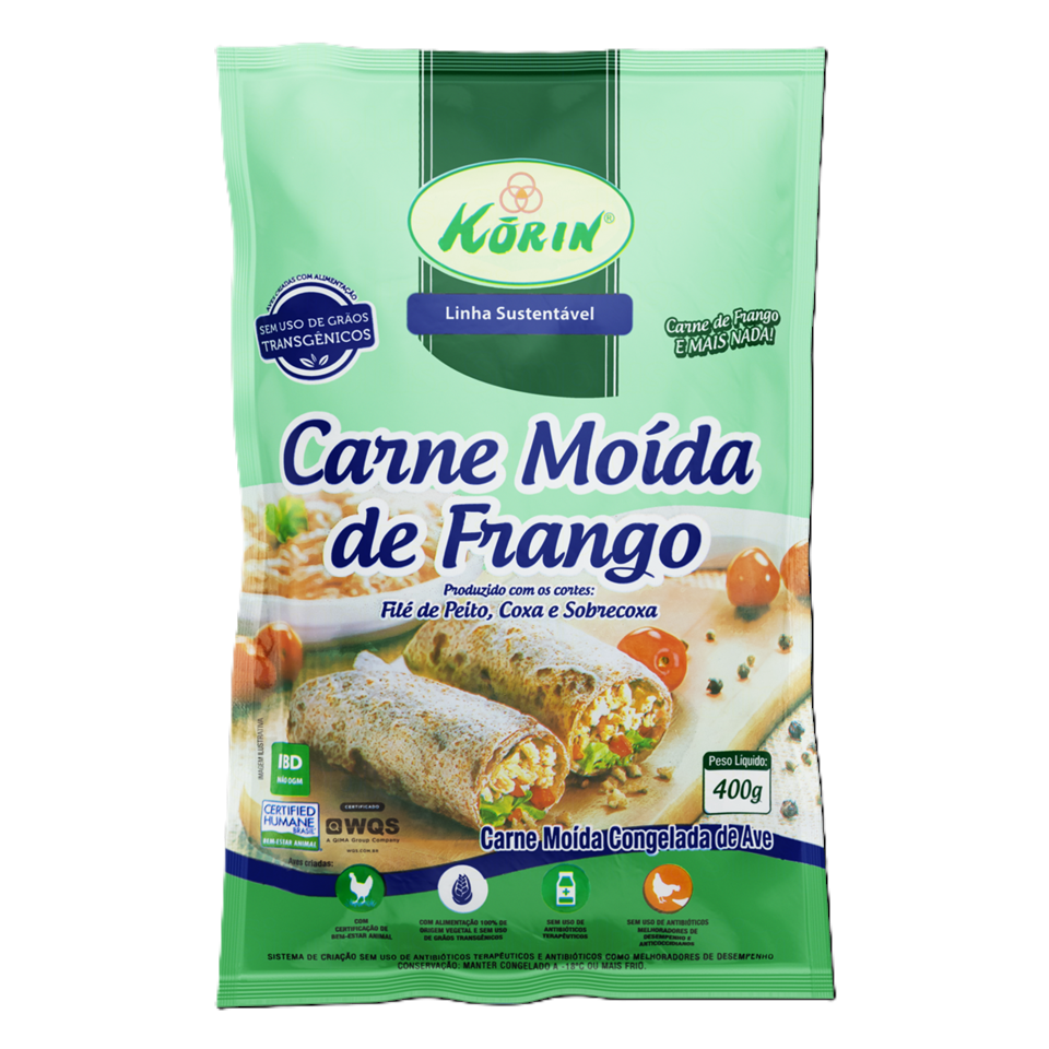 CARNE MOIDA DE FRANGO SUST KORIN 400G