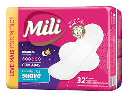 ABSORVENTE MILI DIA E NOITE SUAVE ABAS COM 32