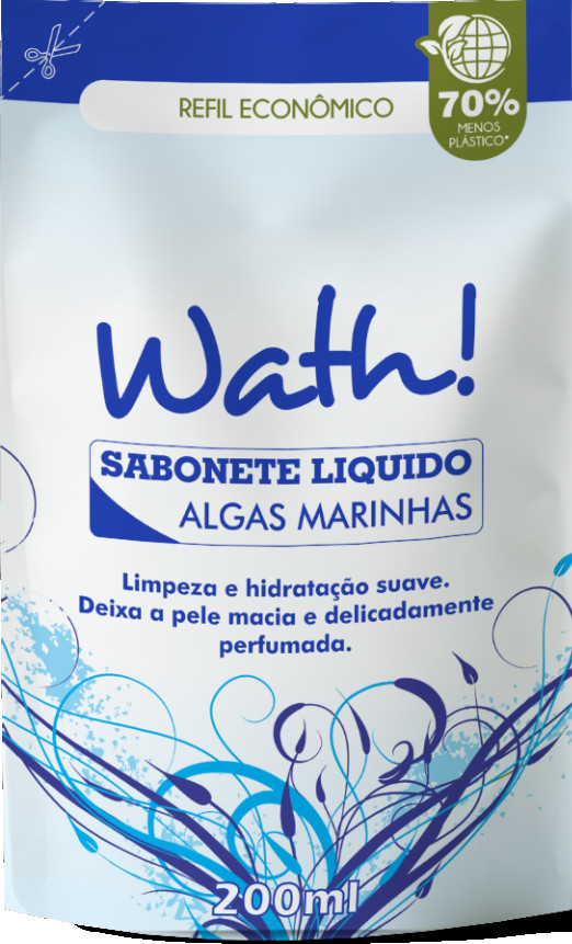 SABONETE LIQUIDO WATH 200ML ALGAS MARINHAS