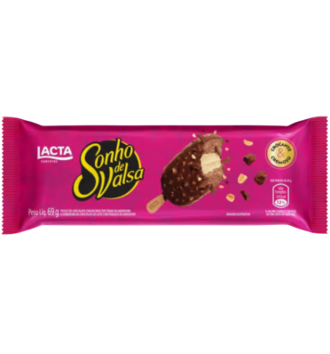 SORVETE LACTA SONHO DE VALSA PACOTE 69GR