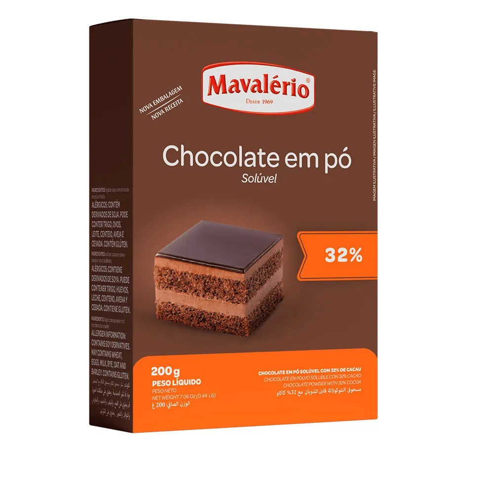 CHOCOLATE PÓ MAVALERIO SOLÚVEL 200G