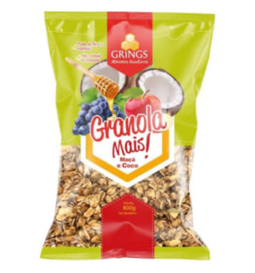 GRANOLA GRINGS MAIS 800 G