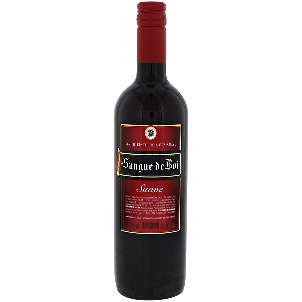 VINHO SANGUE DE BOI 750ML TINTO SUAVE