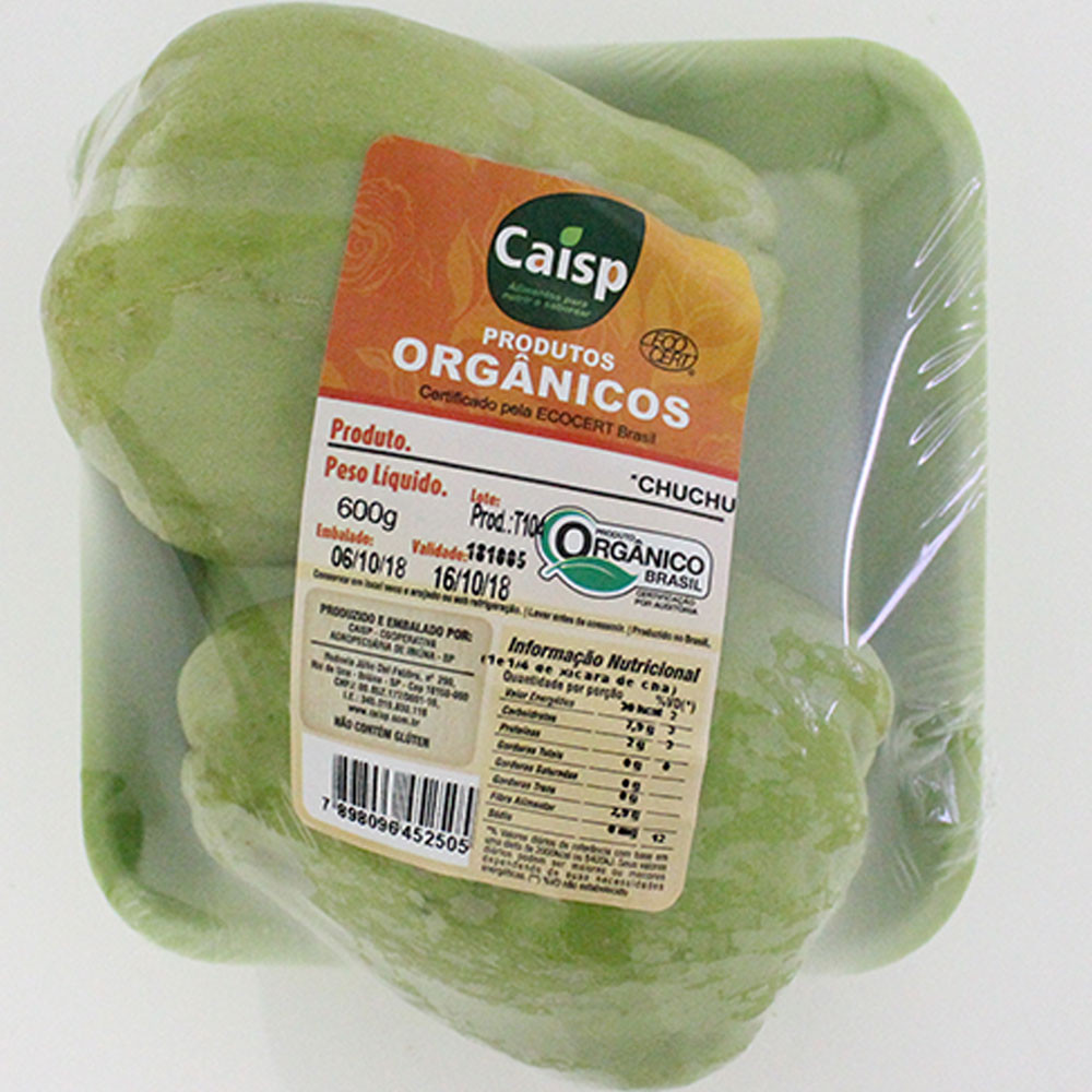 CHUCHU ORGÂNICO CAISP 600 GR