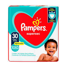 FRALDA PAMPERS SUPERSEC MEGA XXG C/30