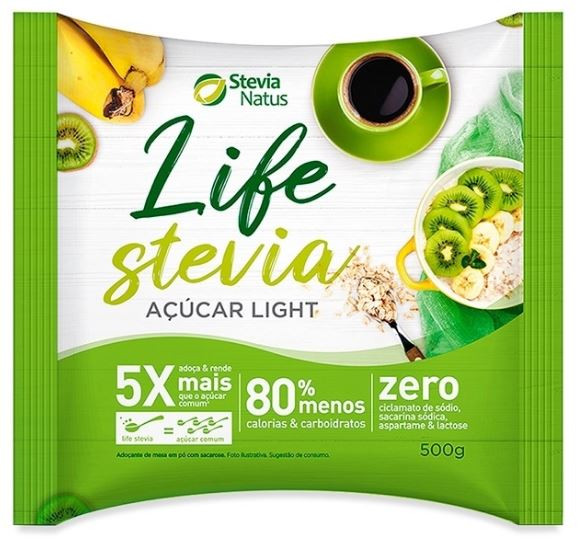 ACUCAR LIGHT LIFE STEVIA NATUS 500G