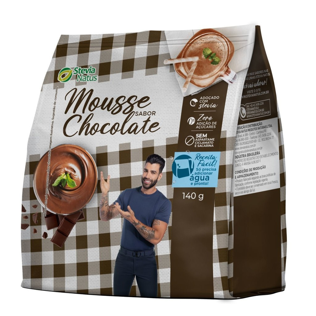 PO P/MOUSSE CHOCOLATE STEVIA NATUS 140G