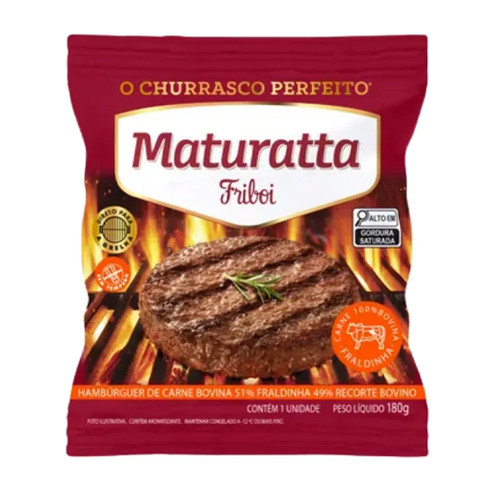 HAMBURGUER BOVINO MATURATTA FRALDINHA UN