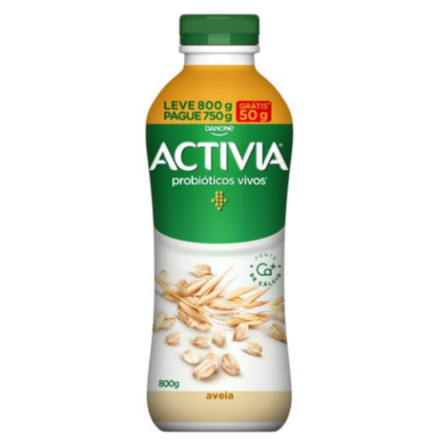 LEITE FERMENTADO AVEIA ACTIVIA LEVE 800G PAGUE 750G