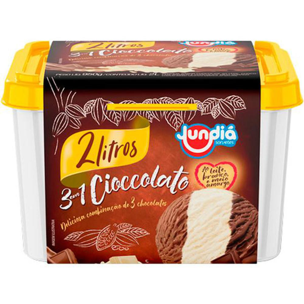 SORVETE CIOCCOLATO JUNDIÁ POTE 2L