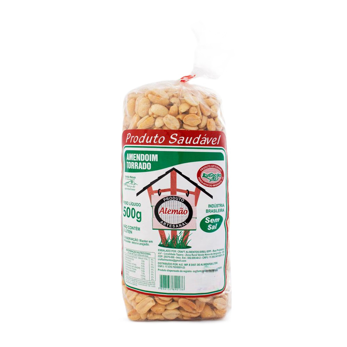 AMENDOIM TORRADO ALEMAO 500G