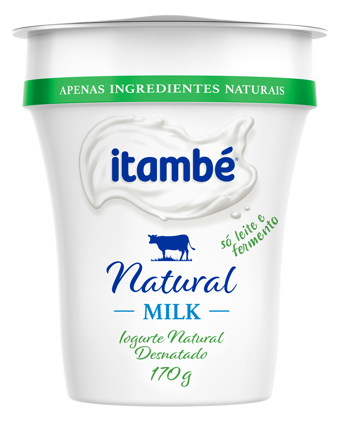 IOGURTE DESNATADO NATURAL ITAMBÉ MILK POTE 170G