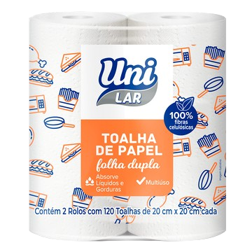 PAPEL TOALHA UNI LAR 240FLS