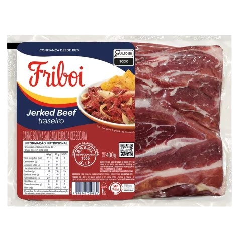 CARNCE SECA JERKED FRIBOI BEEF TRASEIRO 400G