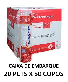 COPO 330ML BCO CRISTAL 50UN CJ 20.00