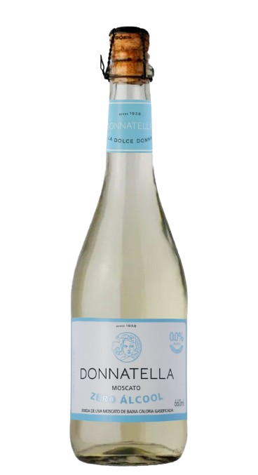 VINHO BRANCO SUAVE SEM ALCOOL 660ML DONNATELLA