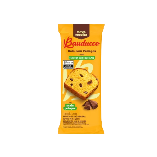 BOLO BAUDUCCO CENOURA COM CHOCOLATE 200G