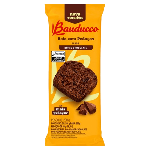 BOLO BAUDUCCO DUPLO CHOCOLATE 200G
