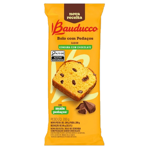 BOLO BAUDUCCO LARANJA 200G